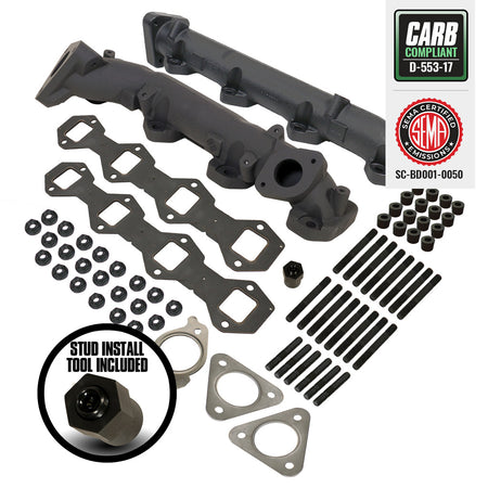 Exhaust Manifold Kit - Ford 6.7L Power Stroke F250 / F350 Pick-Up 2015-2019 & F350 / F450 / F550 / F650 / F750 Cab & Chassis 2017-2019