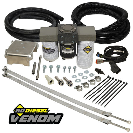 VENOM FUEL LIFT PUMP C/W FILTER & SEPARATOR FORD 6.4L POWER STROKE 2008-2010