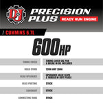 PRECISION PLUS READY RUN ENGINE DODGE RAM 2500/3500 6.7L CUMMINS 2007.5-2012