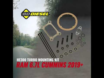 HE300 TURBO MOUNTING KIT RAM 6.7L CUMMINS 2019-2024