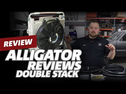 Xtrude Transmission Cooler with Fan - Complete Kit 3/8in Lines